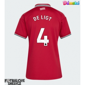 Manchester United Matthijs de Ligt #4 Dámské Domácí Dres 2026-27 Krátký Rukáv Manchester United Matthijs de Ligt #4 Dámské Domácí Dres 2026-27 Krátký Rukáv